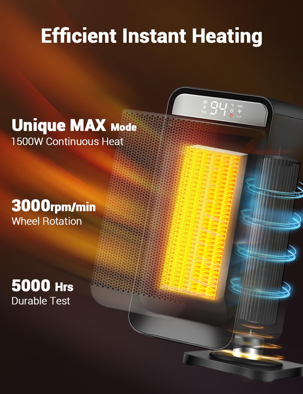 1500W Tower Heater-5F